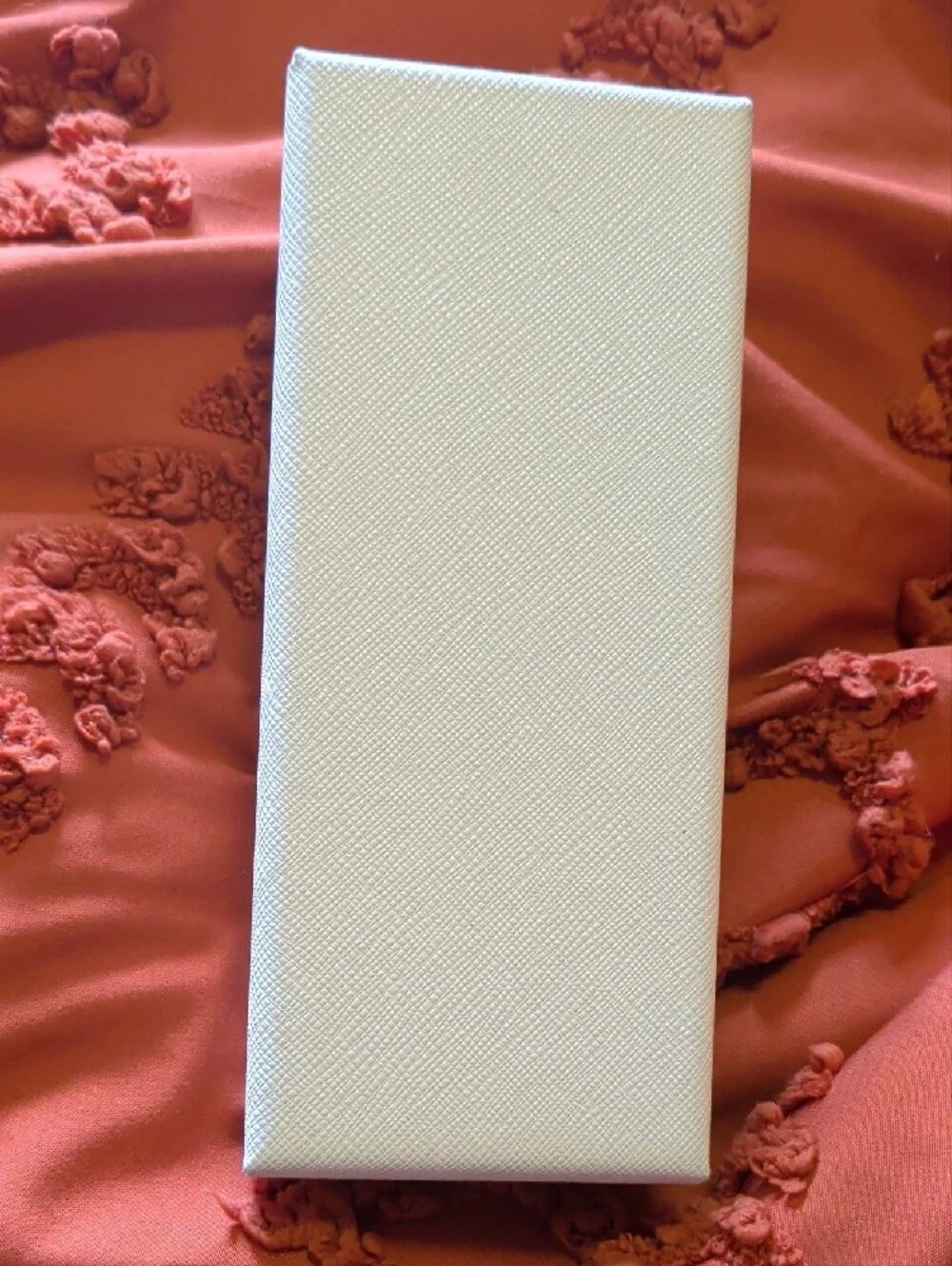 Prada Eyewear Case in Cream with Gold Logo
